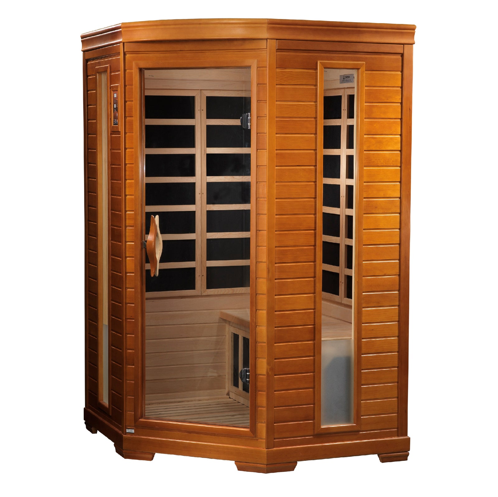 Dynamic Heming Elite 2-person Corner Ultra Low EMF FAR Infrared Sauna - Pro Plunge