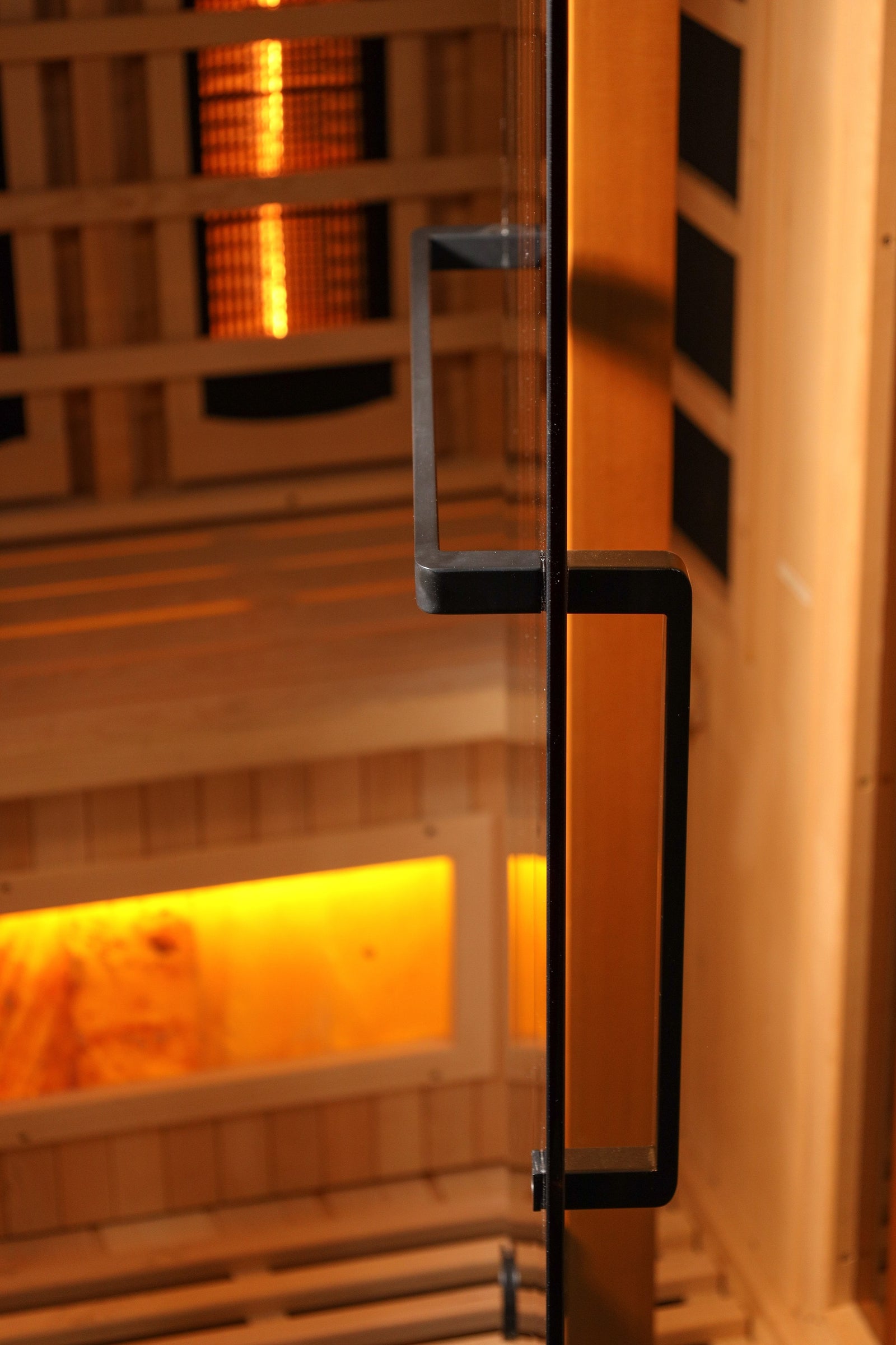 Golden Designs 4-Person Full Spectrum PureTech™ Near Zero EMF FAR Infrared Sauna with Himalayan Salt Bar - Pro Plunge