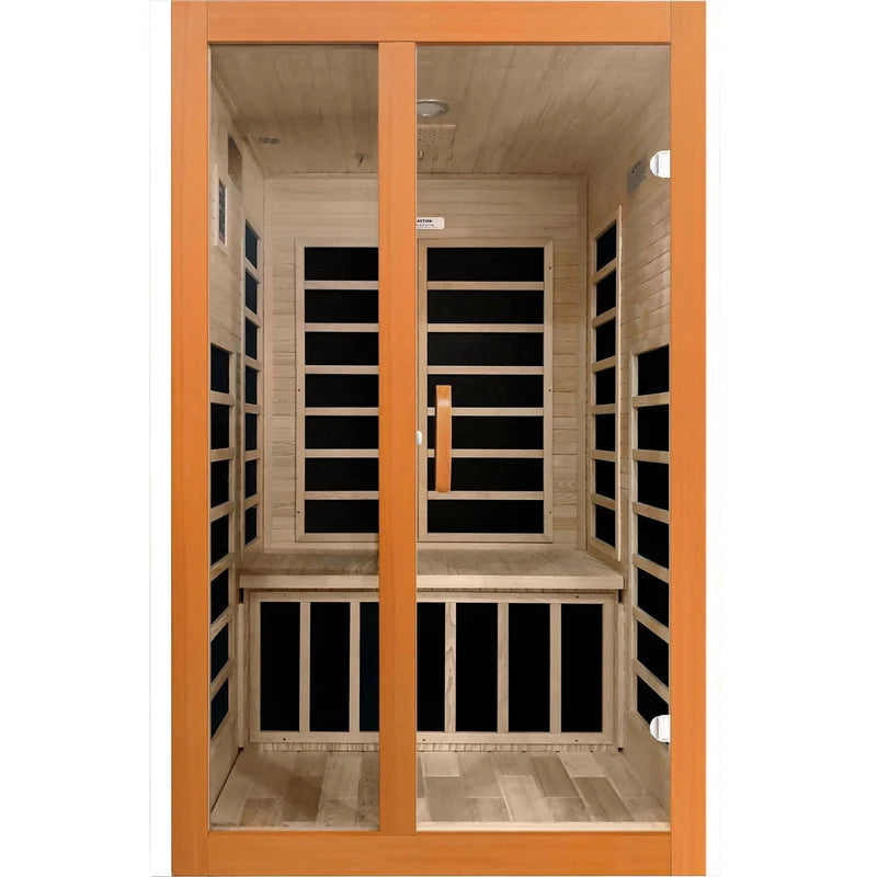 Dynamic Santiago Elite 2-person Ultra Low EMF FAR Infrared Sauna - Pro Plunge