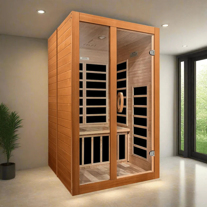 Dynamic Santiago Elite 2-person Ultra Low EMF FAR Infrared Sauna - Pro Plunge