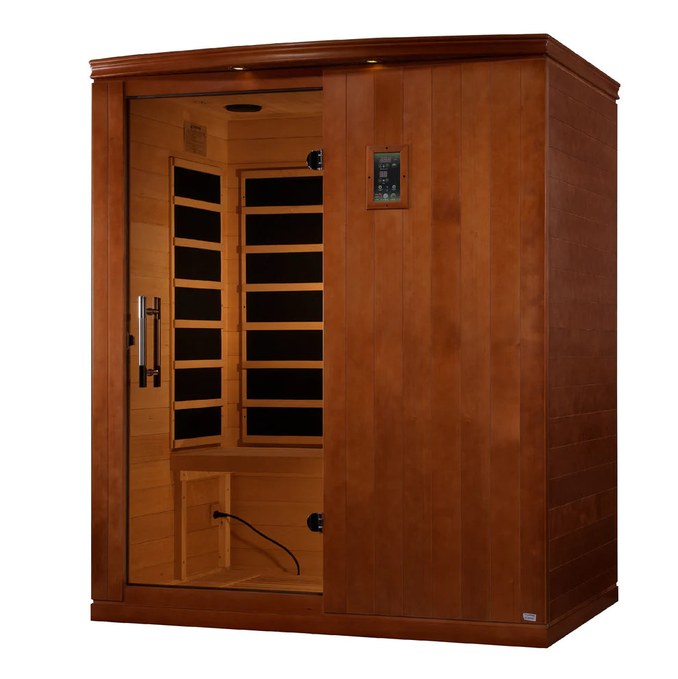 Dynamic Madrid Elite 3-person Ultra Low EMF (Between 3-5MG) FAR Infrared Sauna - Pro Plunge