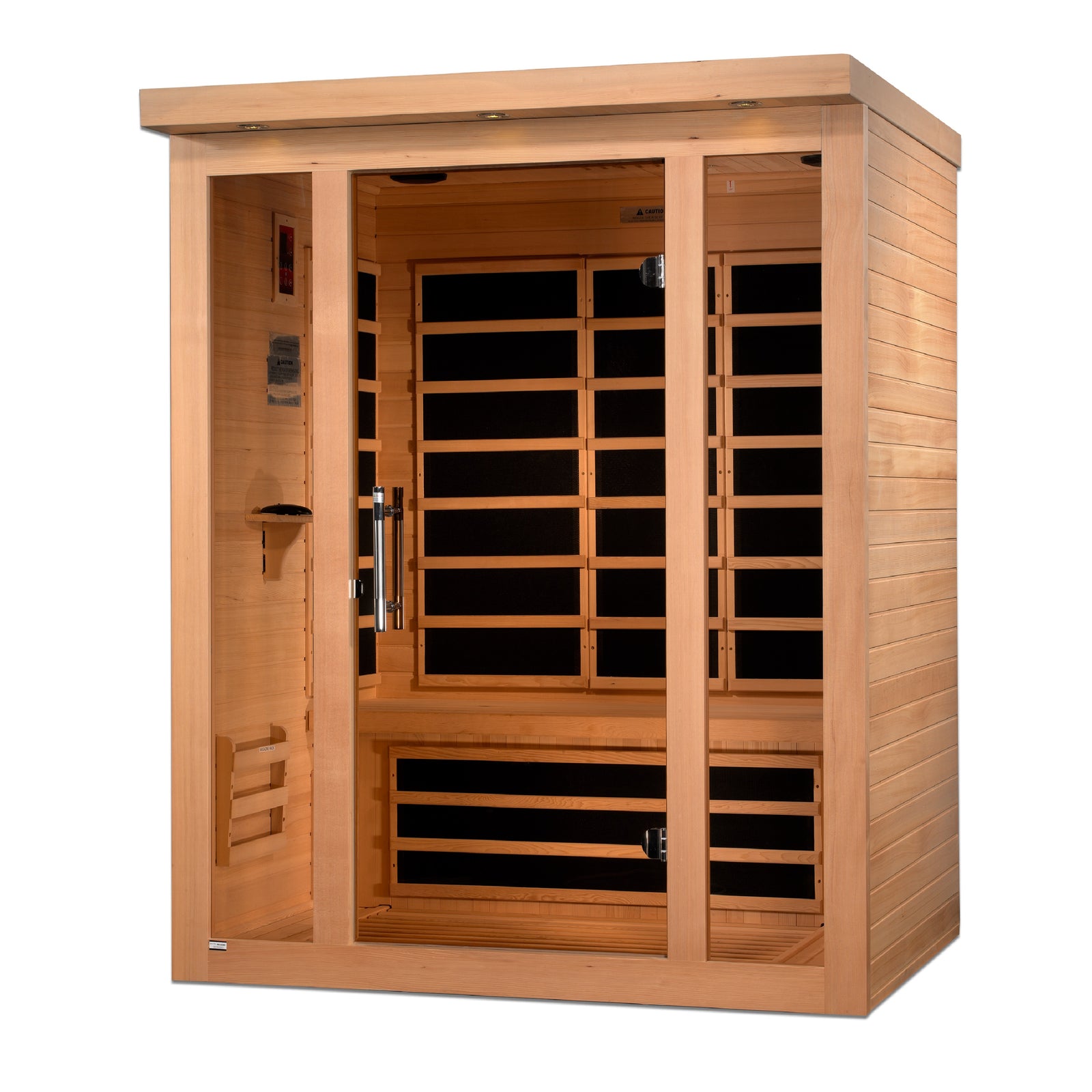 Dynamic Vila 3-person Ultra Low EMF FAR Infrared Sauna - Pro Plunge