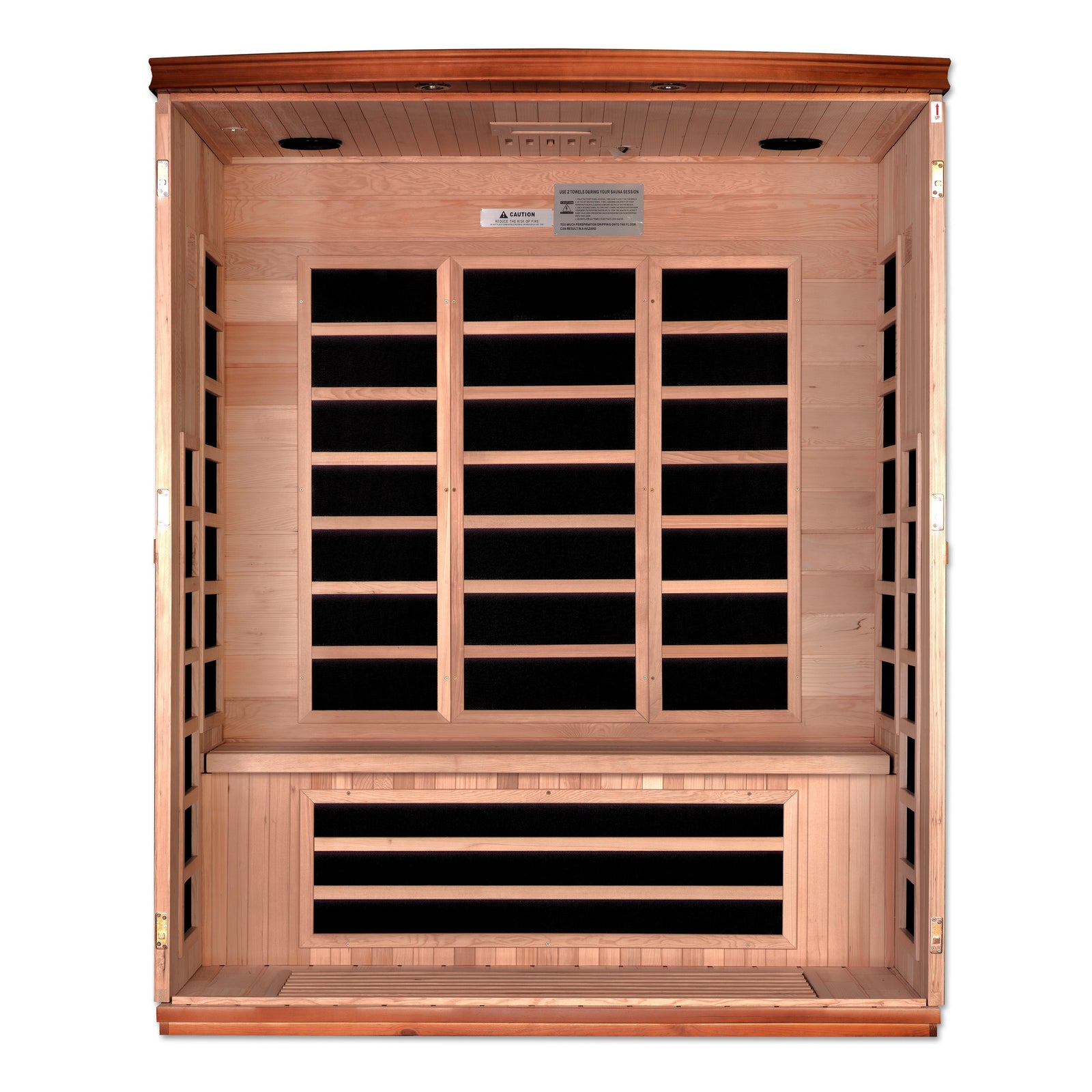 Dynamic Lugano 3-person Ultra Low EMF FAR Infrared Sauna - Pro Plunge