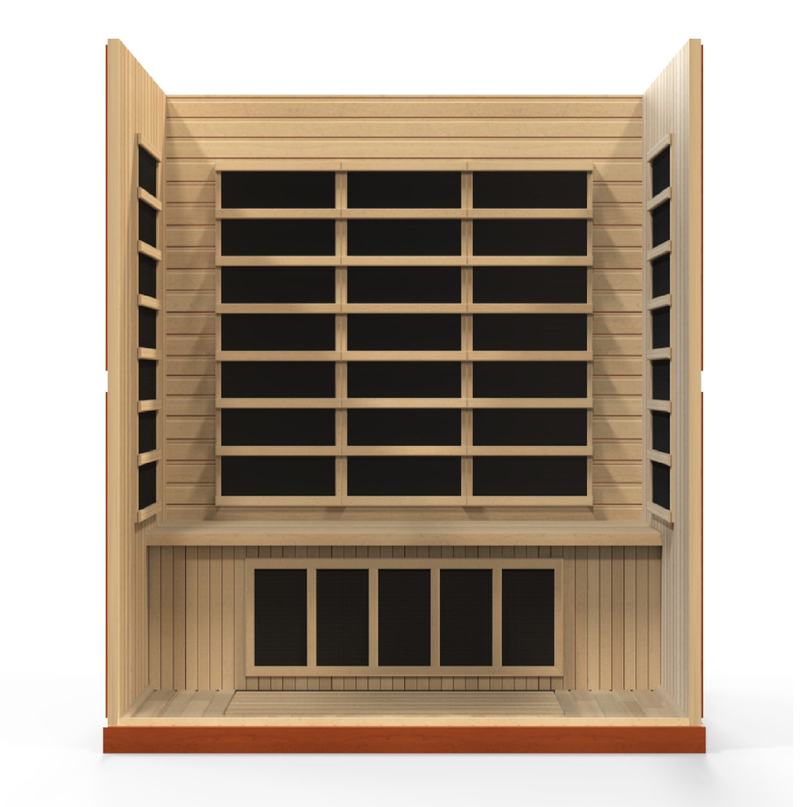Dynamic Bergamo 4-person Low EMF FAR Infrared Sauna - Pro Plunge