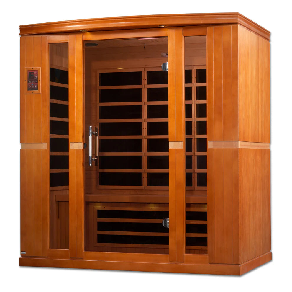 Dynamic Bergamo Elite 4-person Ultra Low EMF (Between 3-5MG) FAR Infrared Sauna - Pro Plunge