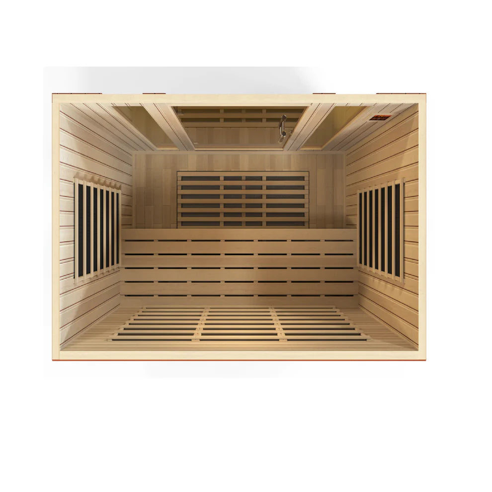Dynamic Bergamo Elite 4-person Ultra Low EMF (Between 3-5MG) FAR Infrared Sauna - Pro Plunge