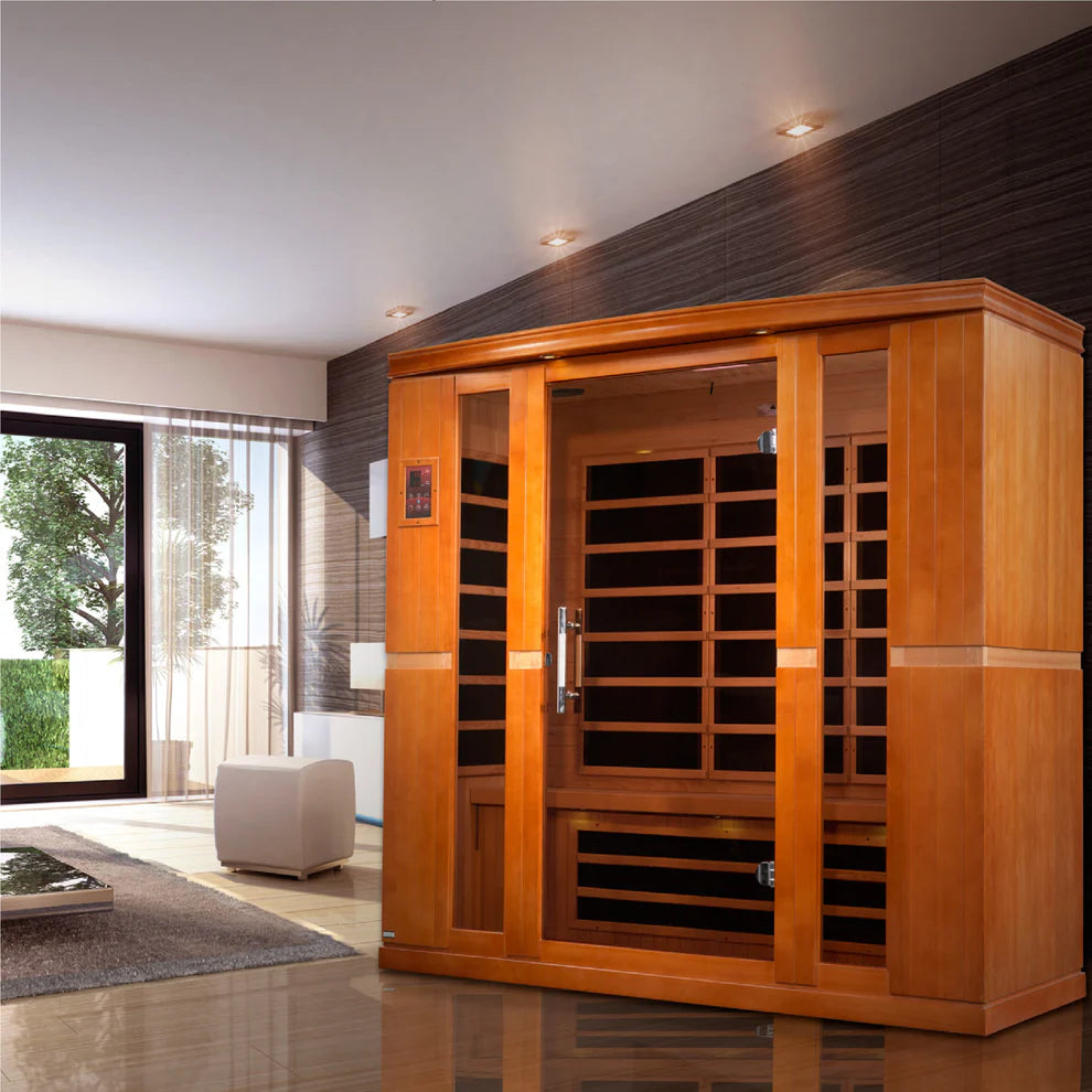Dynamic Bergamo Elite 4-person Ultra Low EMF (Between 3-5MG) FAR Infrared Sauna - Pro Plunge