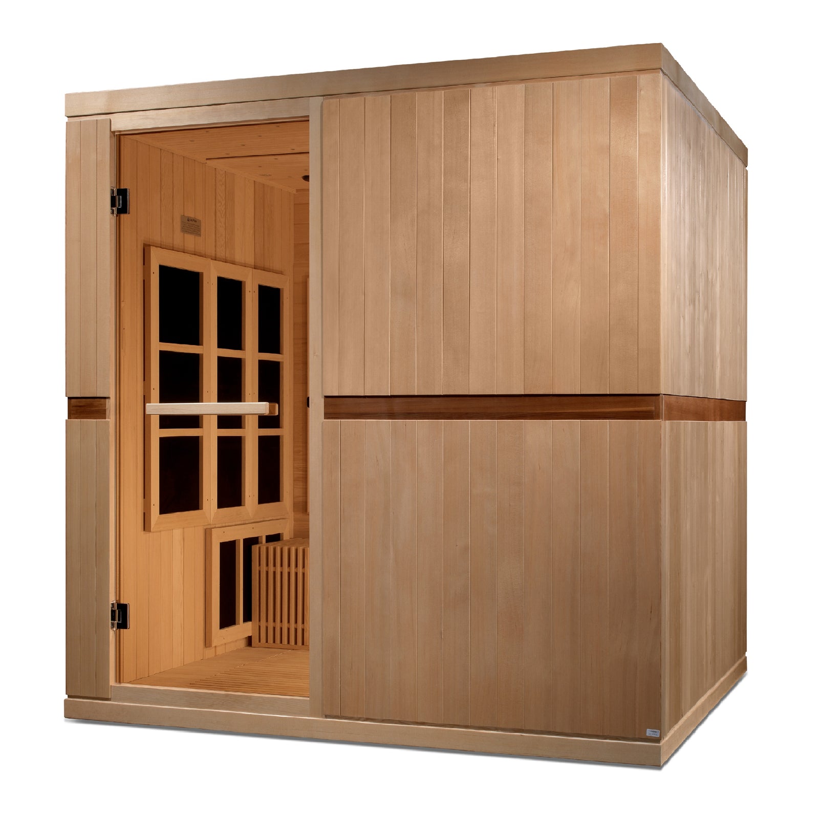 Golden Designs Catalonia 8-person PureTech™ Near Zero EMF FAR Infrared Sauna - Pro Plunge