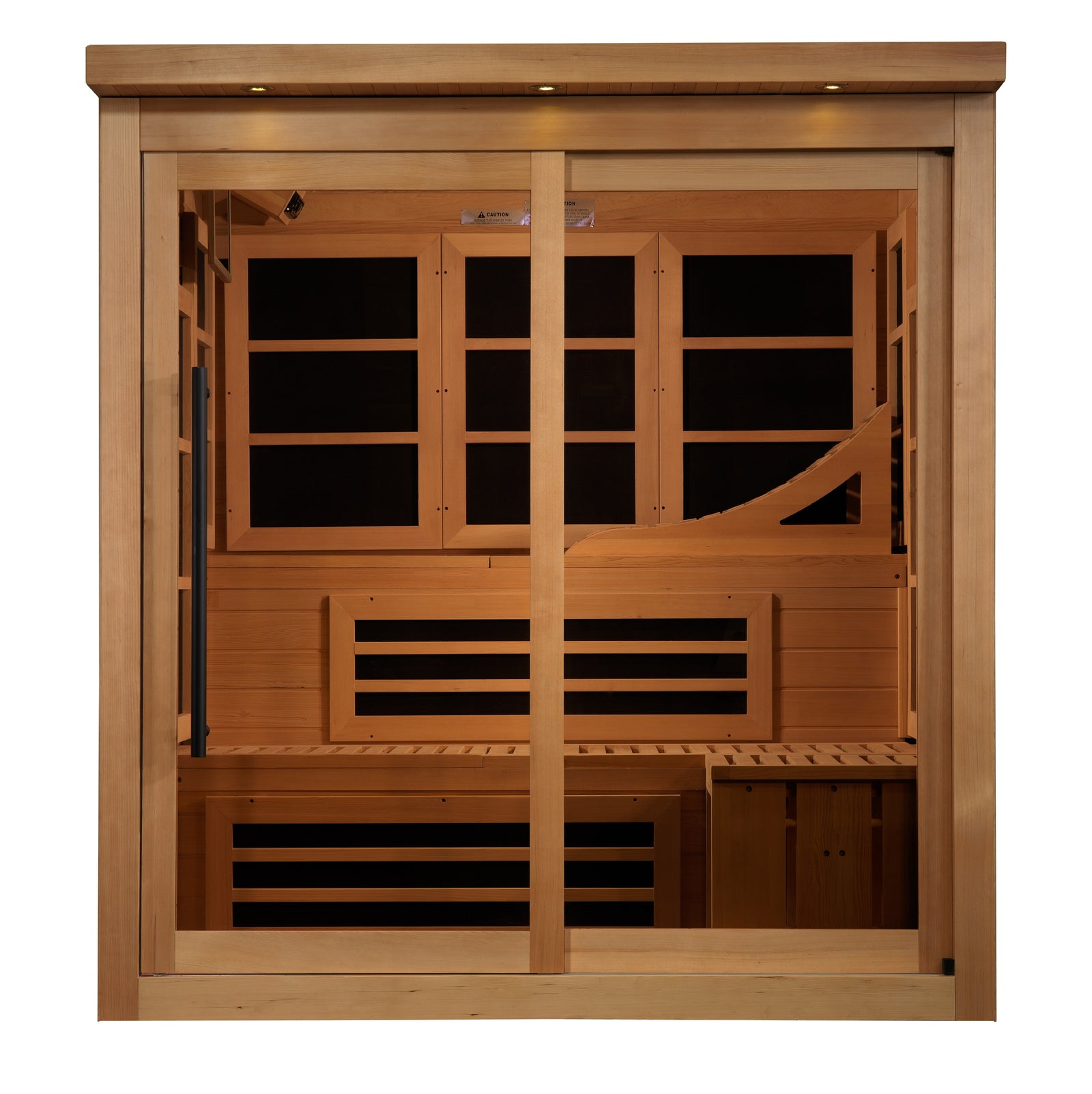 Golden Designs Monaco Limited Edition 6-person PureTech™ Near Zero EMF FAR Infrared Sauna - Pro Plunge