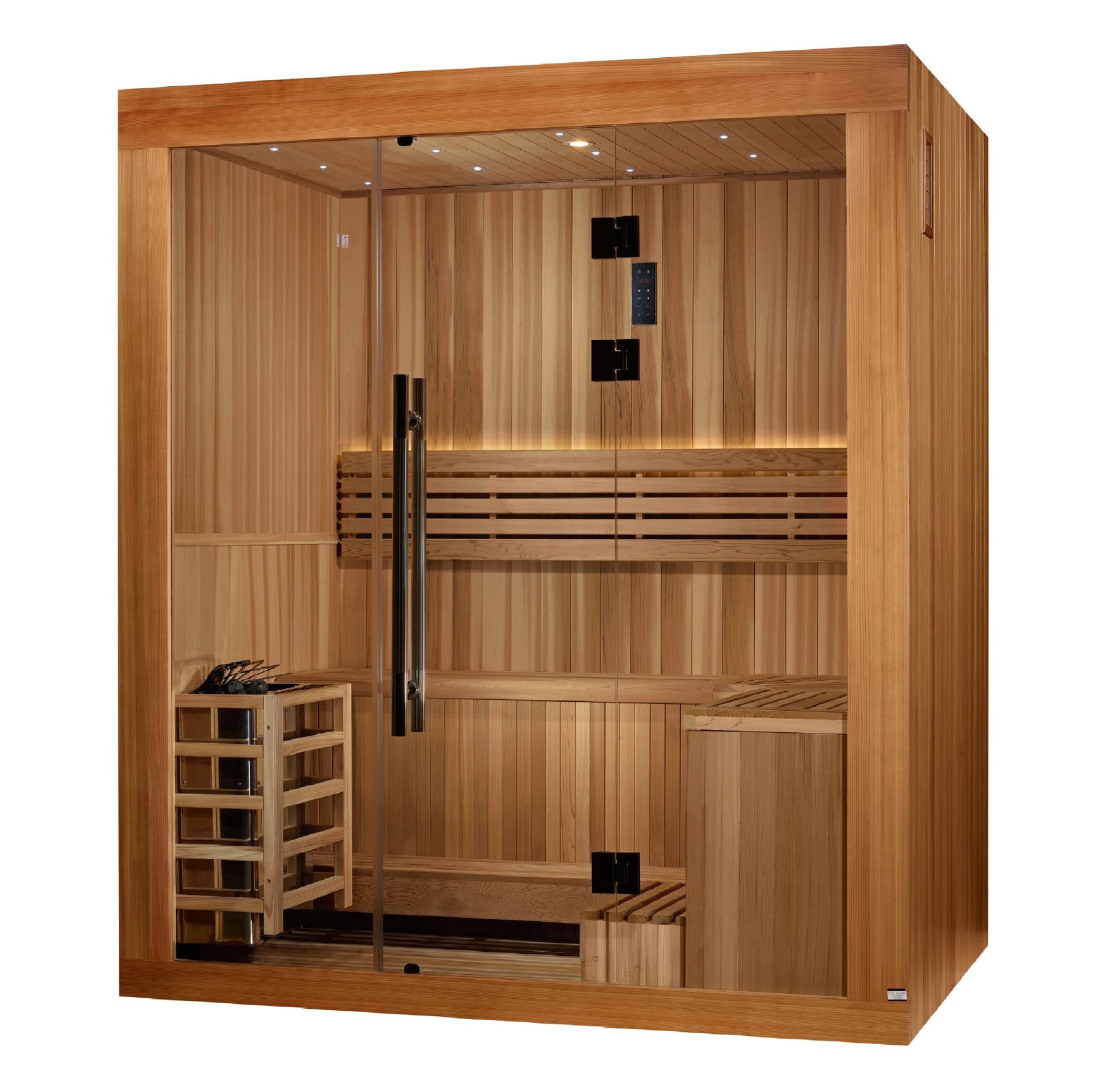 Golden Designs 2025 "Copenhagen Edition" 3 Person Traditional Sauna - Pro Plunge