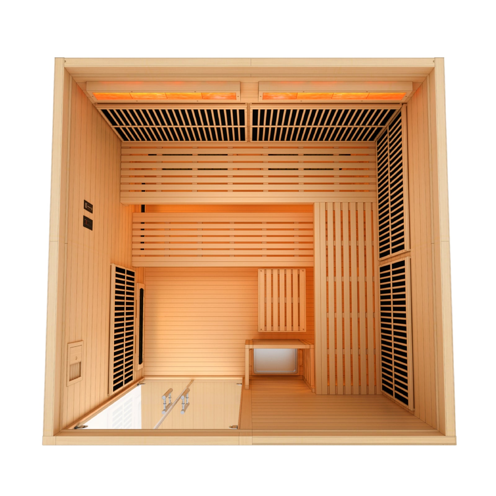 Golden Designs 2025 Toledo 6 Person Hybrid Sauna (Indoor) - Pro Plunge