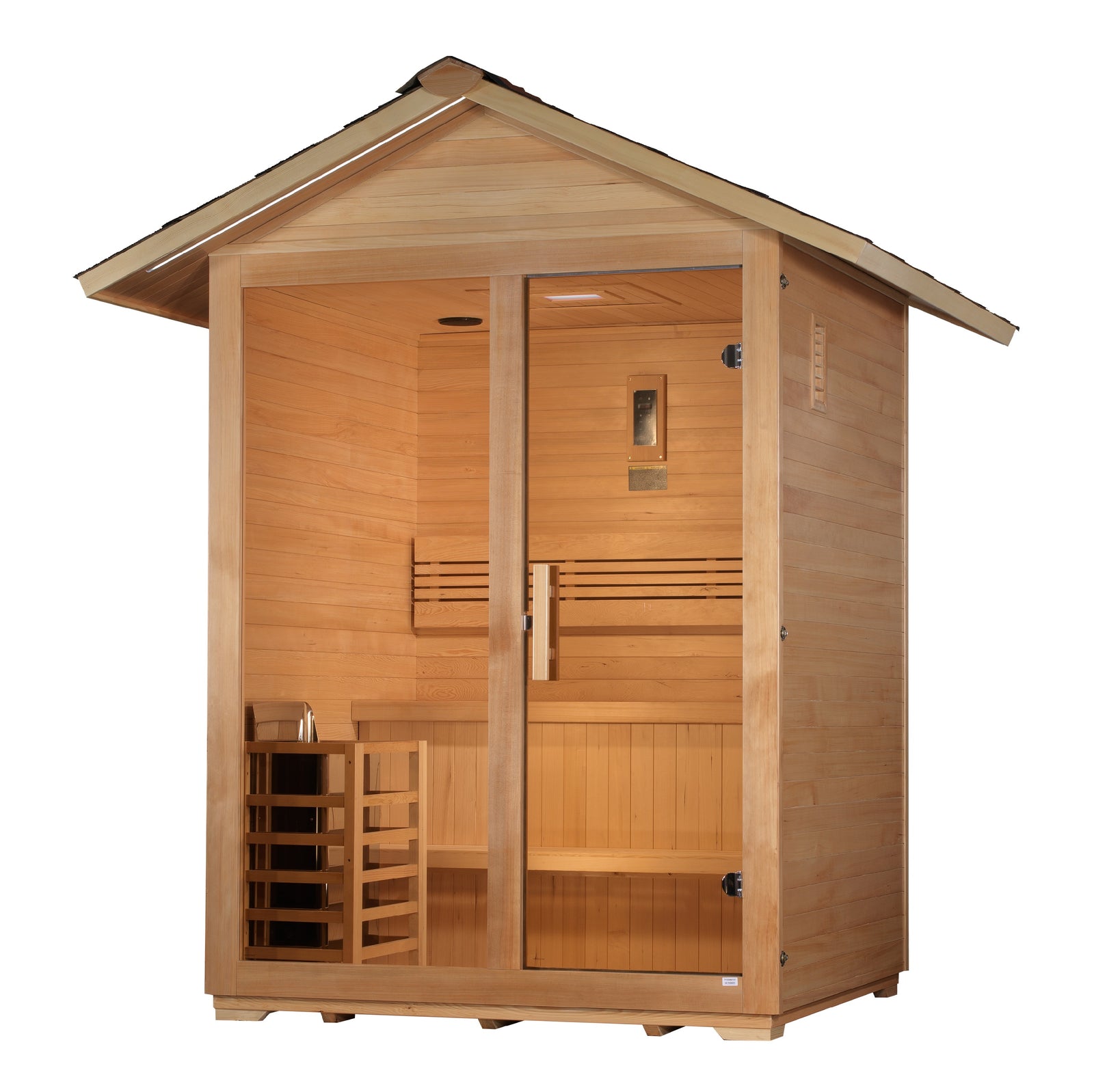 Golden Designs "Arlberg" 3 Person Traditional Outdoor Sauna - Pro Plunge
