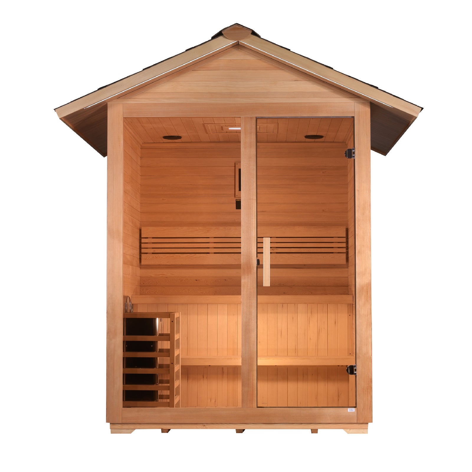 Golden Designs "Arlberg" 3 Person Traditional Outdoor Sauna - Pro Plunge