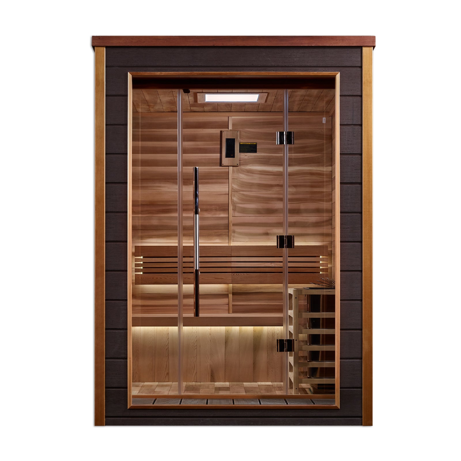 Golden Designs Narvik 2 Person Outdoor Traditional Sauna - Pro Plunge