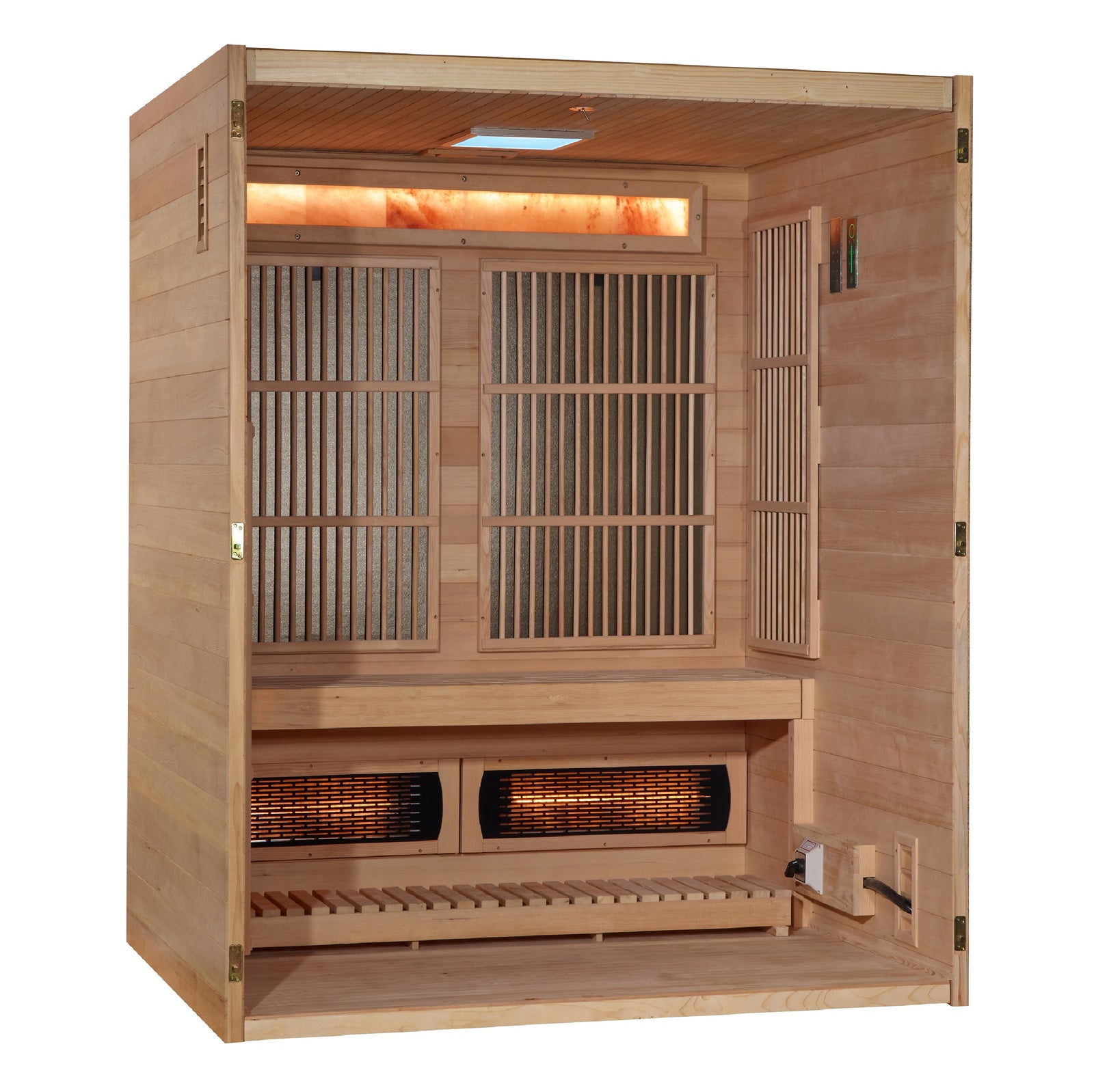 Golden Designs 2025 Soria 3 Person Hybrid Sauna (Indoor) - Pro Plunge