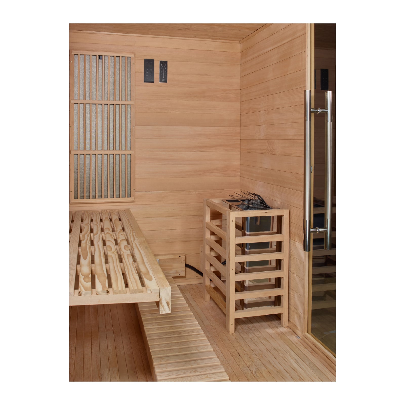 Golden Designs 2025 Soria 3 Person Hybrid Sauna (Indoor) - Pro Plunge