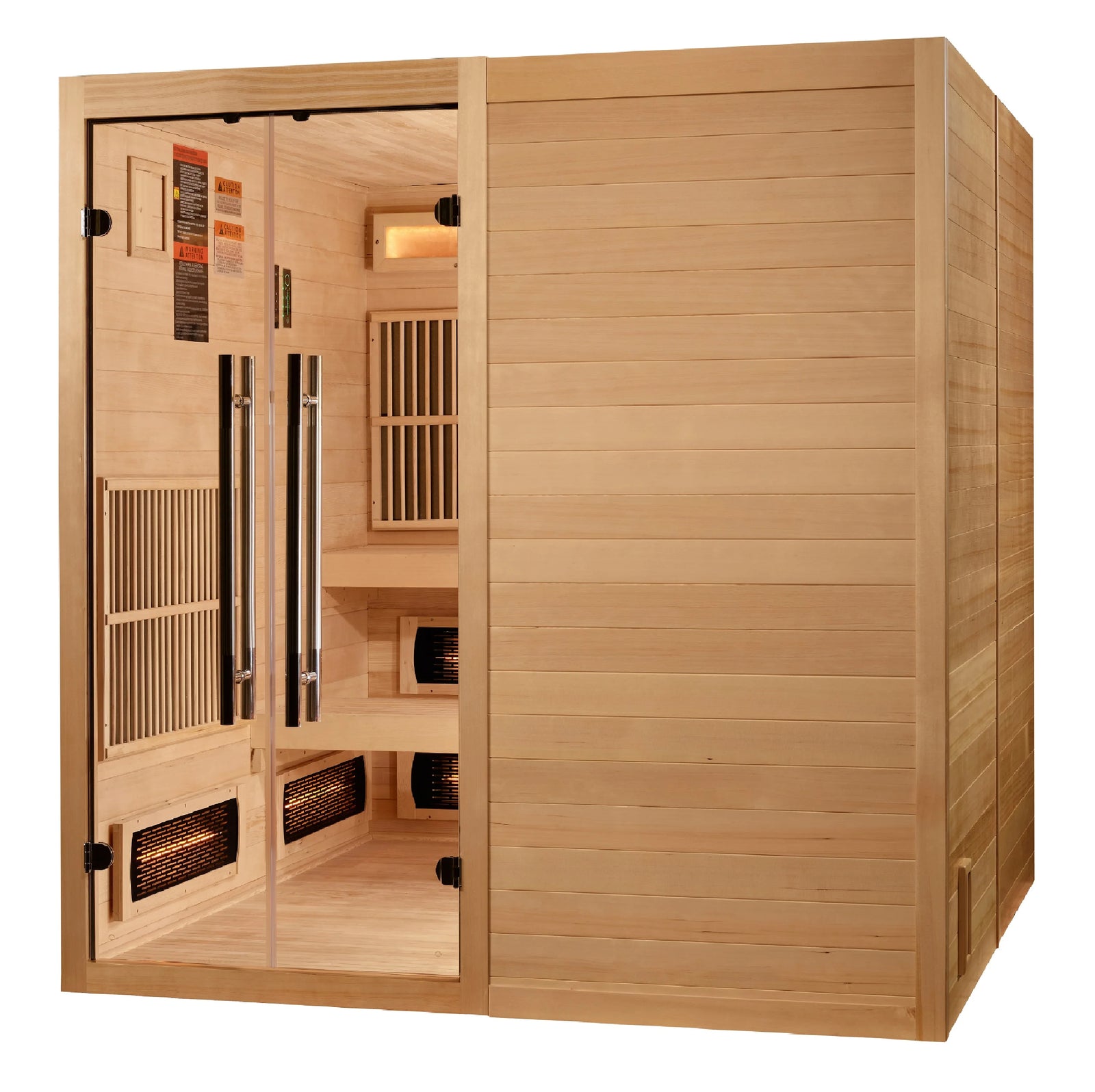 Golden Designs 2025 Toledo 6 Person Hybrid Sauna (Indoor) - Pro Plunge