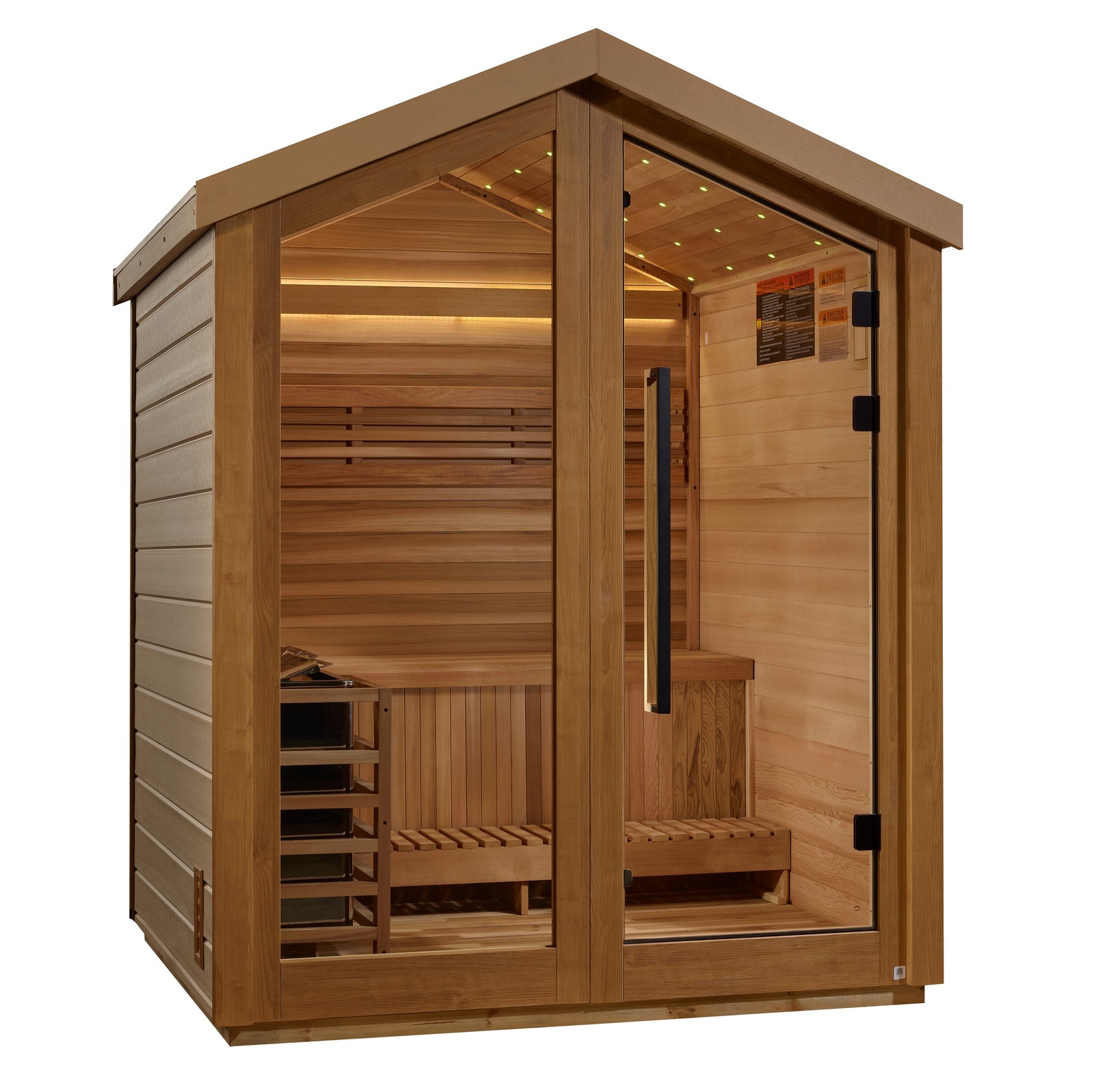Golden Designs Savonlinna 3 Person Outdoor Traditional Sauna - Pro Plunge