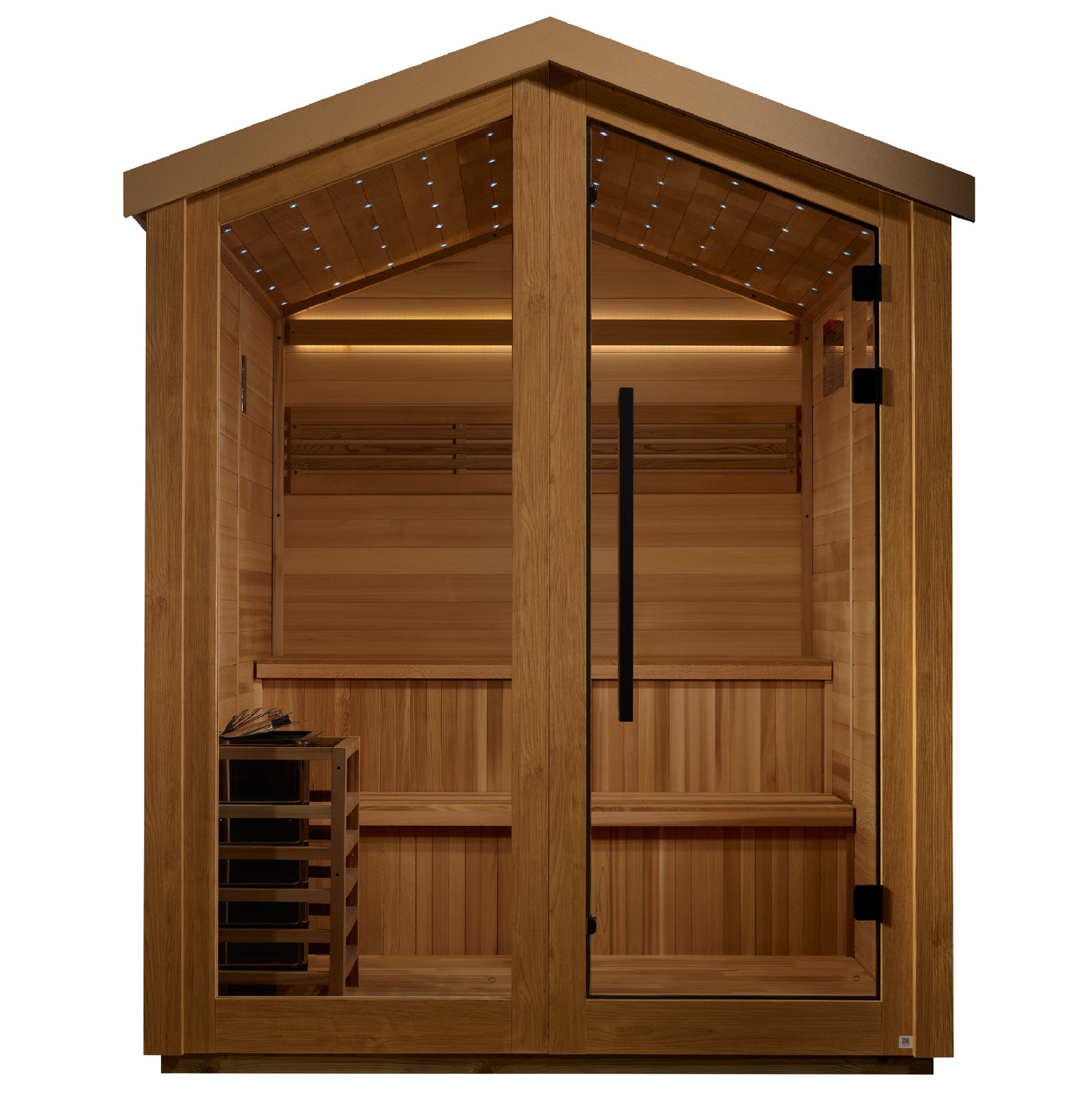 Golden Designs Kaarina 6 Person Outdoor Traditional Sauna - Pro Plunge
