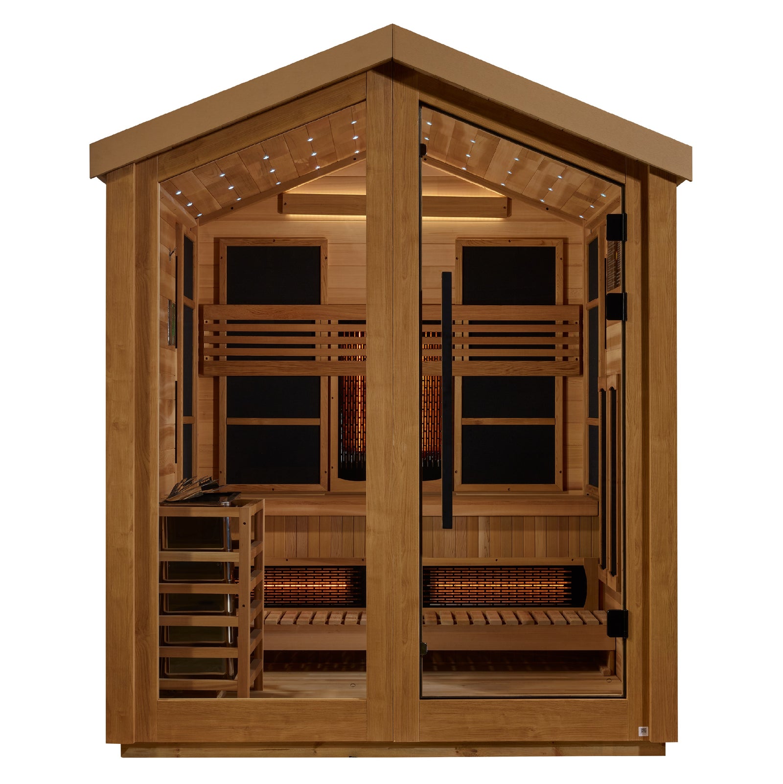 Golden Designs Loviisa 3 Person Hybrid Outdoor Sauna - Pro Plunge