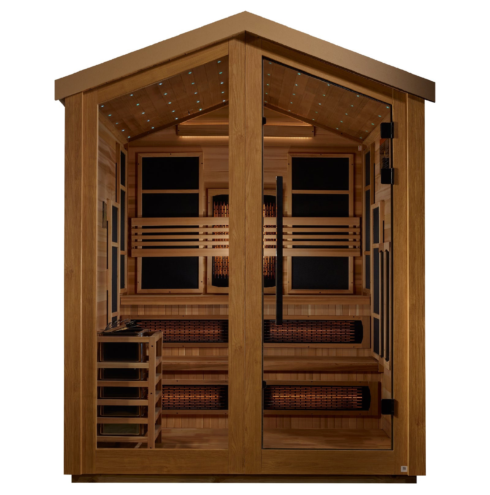 Golden Designs Kaskinen 6 Person Hybrid Outdoor Sauna - Pro Plunge