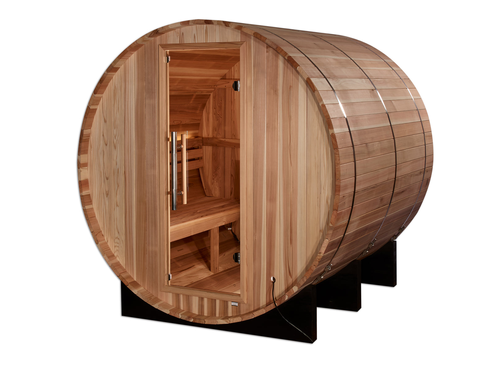 Golden Designs "Arosa" 4 Person Barrel Traditional Sauna - Pro Plunge