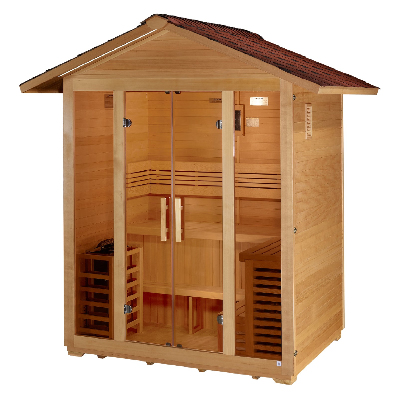 Golden Designs "Vorarlberg" 5 Person Traditional Outdoor Sauna - Pro Plunge