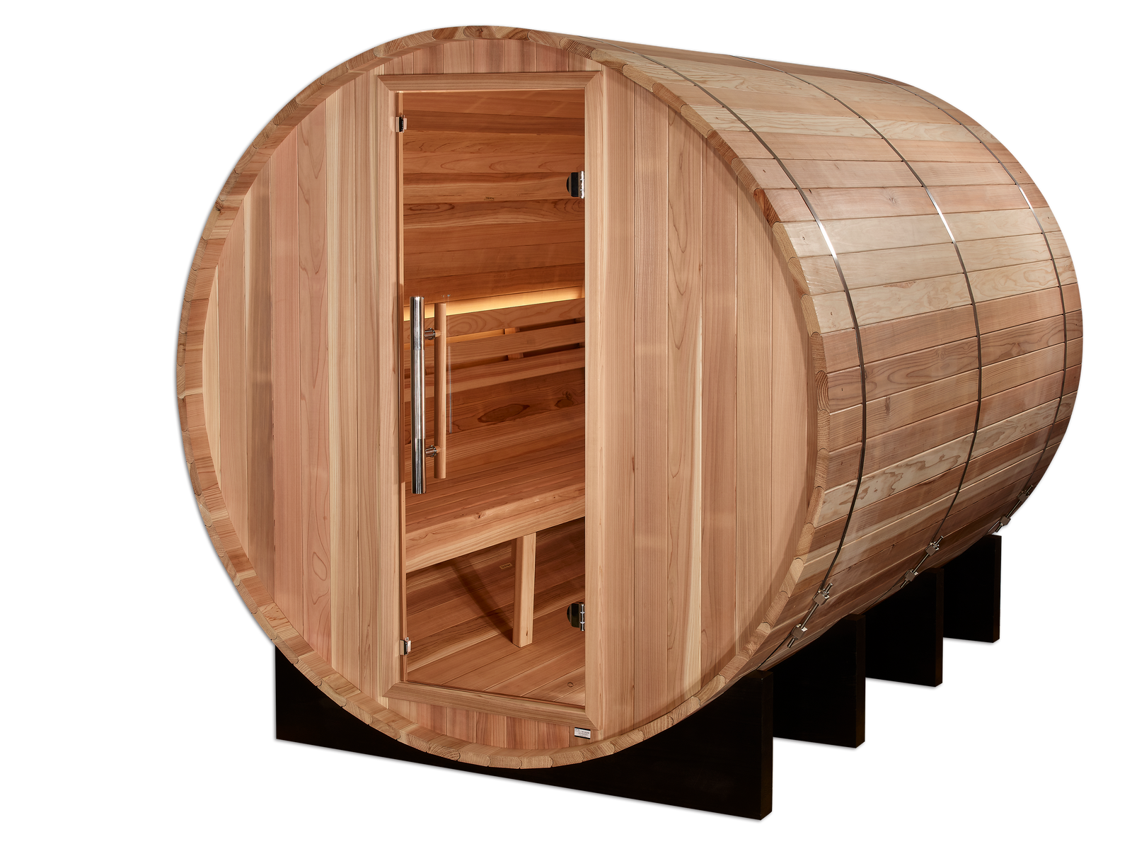 Golden Designs "Klosters" 6 Person Barrel Traditional Sauna - Pro Plunge