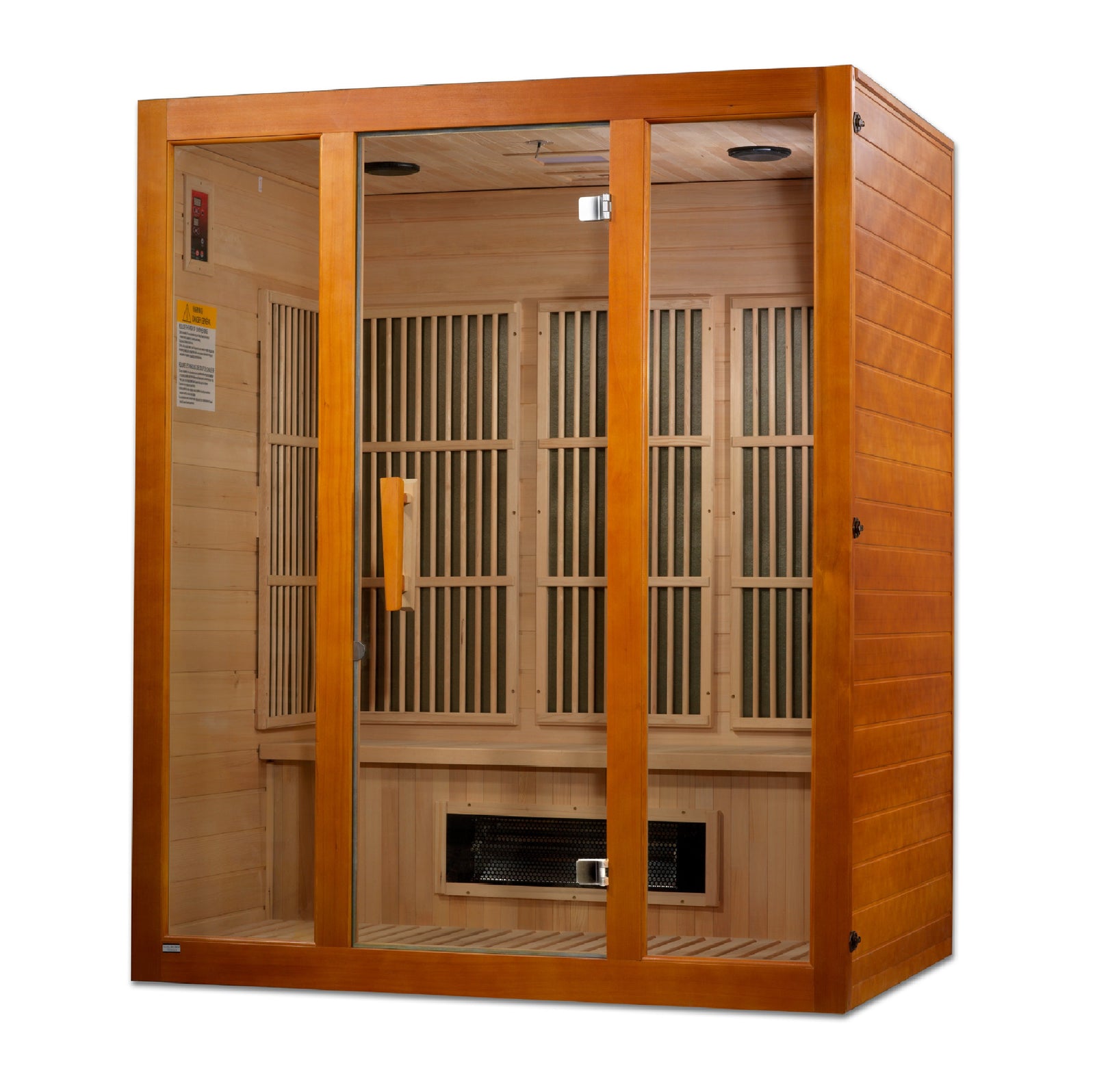 Maxxus 3-Person Corner Low EMF FAR Infrared Sauna - Pro Plunge