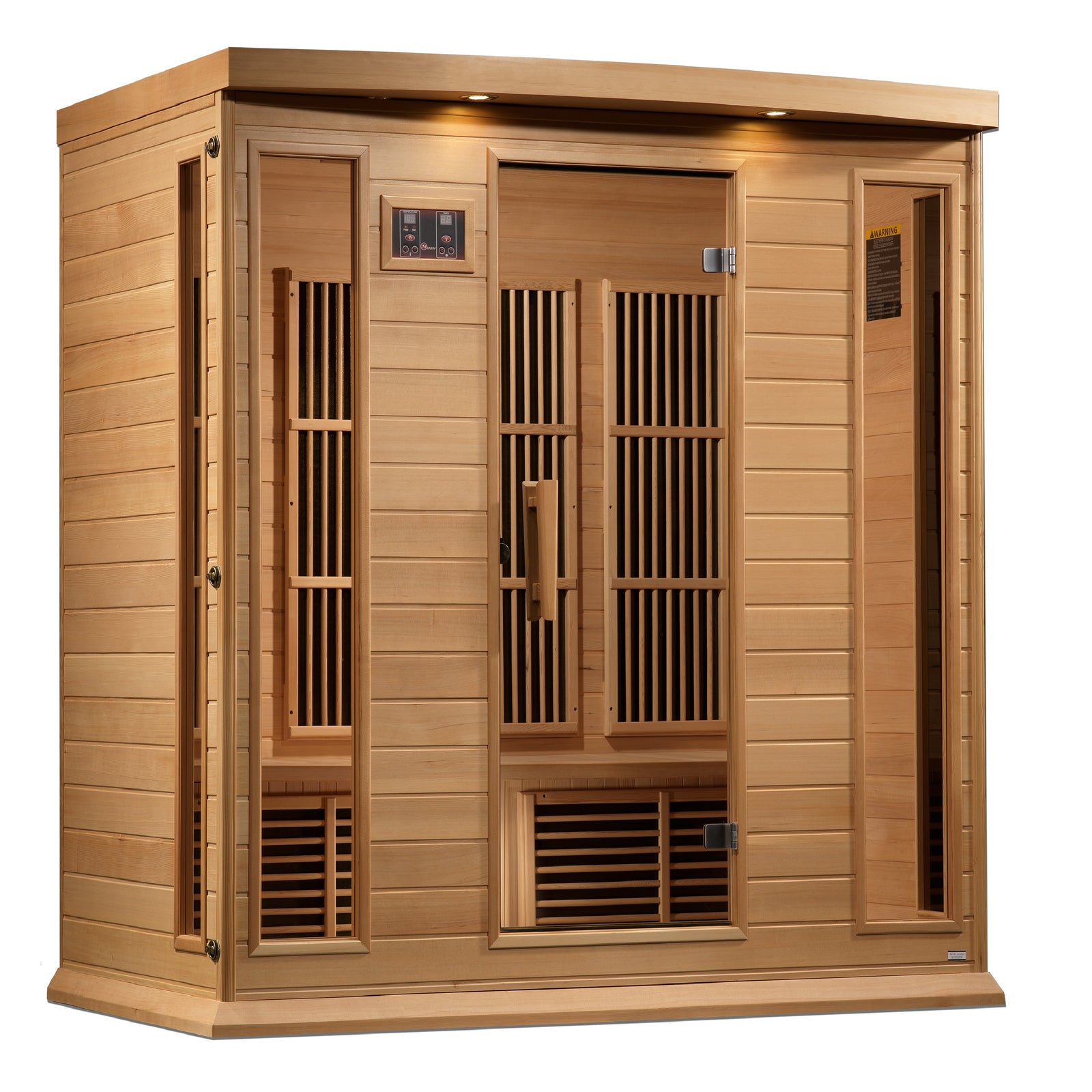 Maxxus 4-Person Corner Near Zero EMF FAR Infrared Sauna - Pro Plunge
