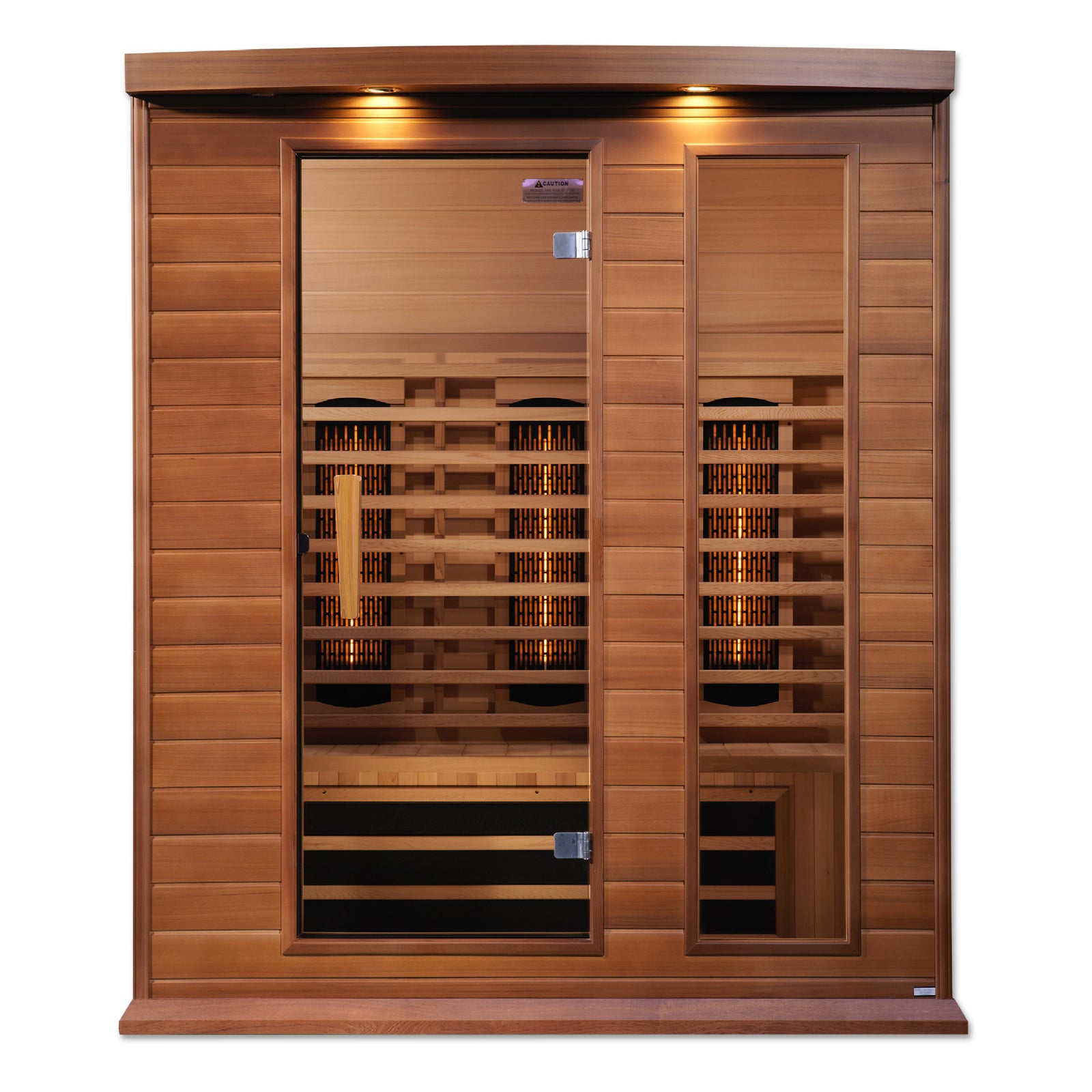 Maxxus 3-Person Full Spectrum Near Zero EMF FAR Infrared Sauna - Pro Plunge