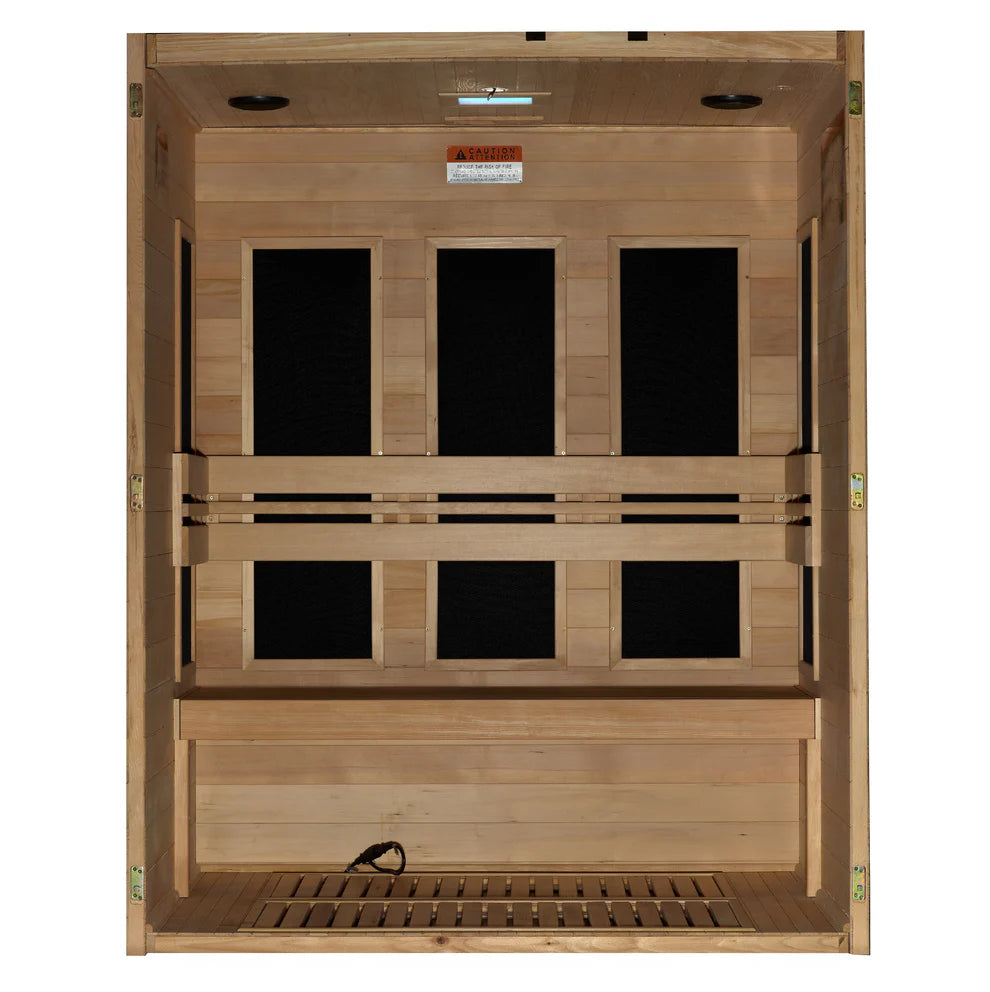 Dynamic Toscana Elite 3-person Ultra Low EMF (Between 3-5MG) FAR Infrared Sauna - Pro Plunge