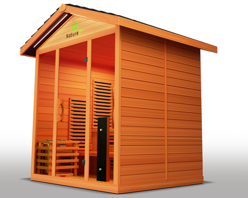 Medical Nature 8 Plus Outdoor Infrared Sauna - Pro Plunge