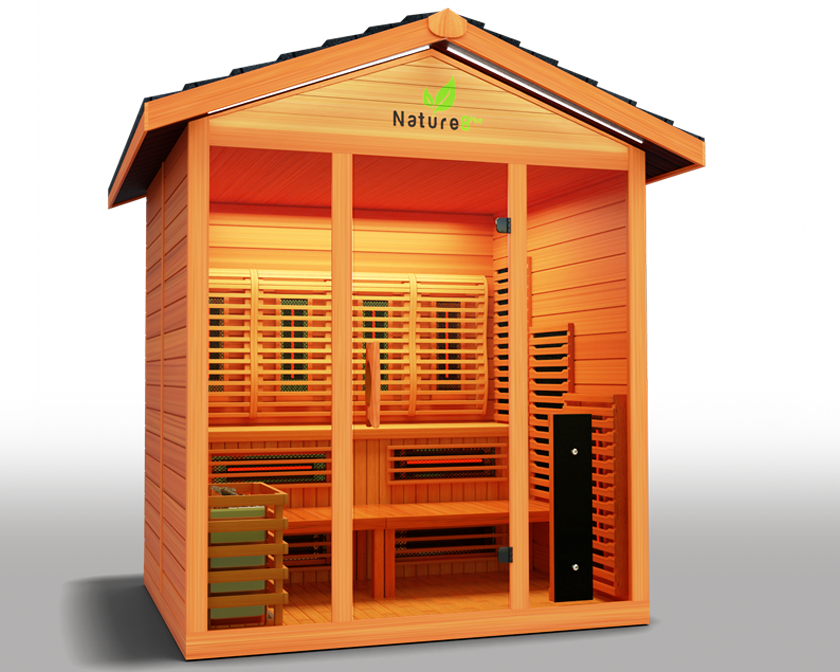 Medical Nature 8 Plus Outdoor Infrared Sauna - Pro Plunge