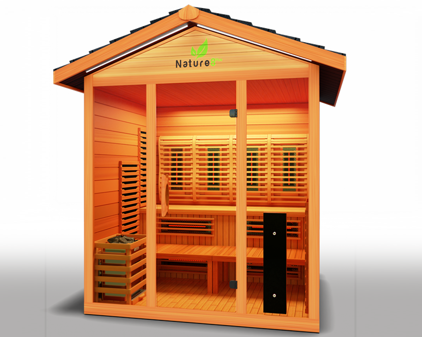 Medical Nature 8 Plus Outdoor Infrared Sauna - Pro Plunge