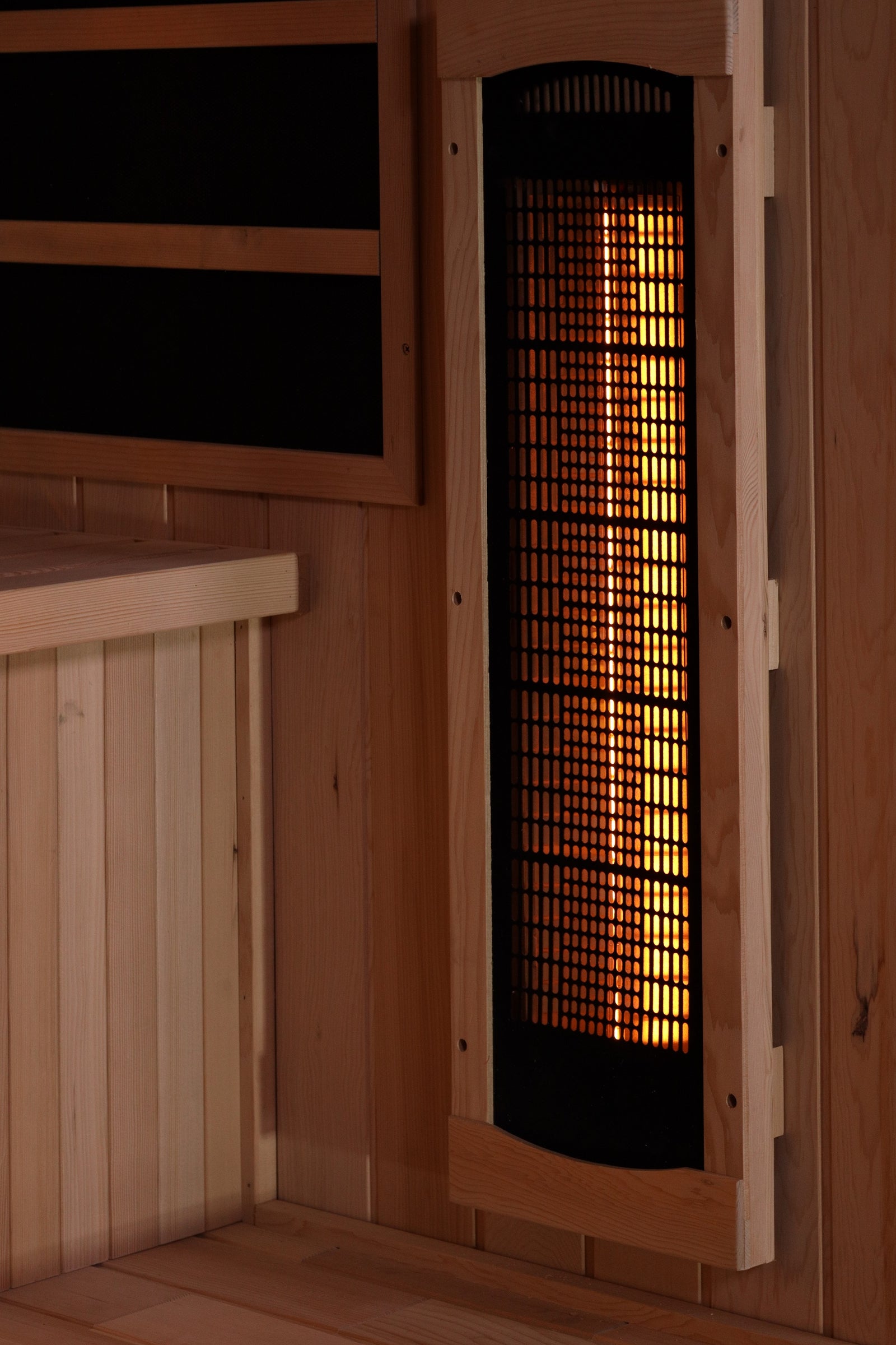 Golden Designs 3-Person Full Spectrum PureTech™ Near Zero EMF FAR Infrared Sauna with Himalayan Salt Bar - Pro Plunge