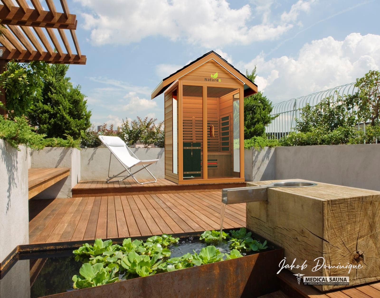 Medical Nature 6 Outdoor Infrared Sauna - Pro Plunge