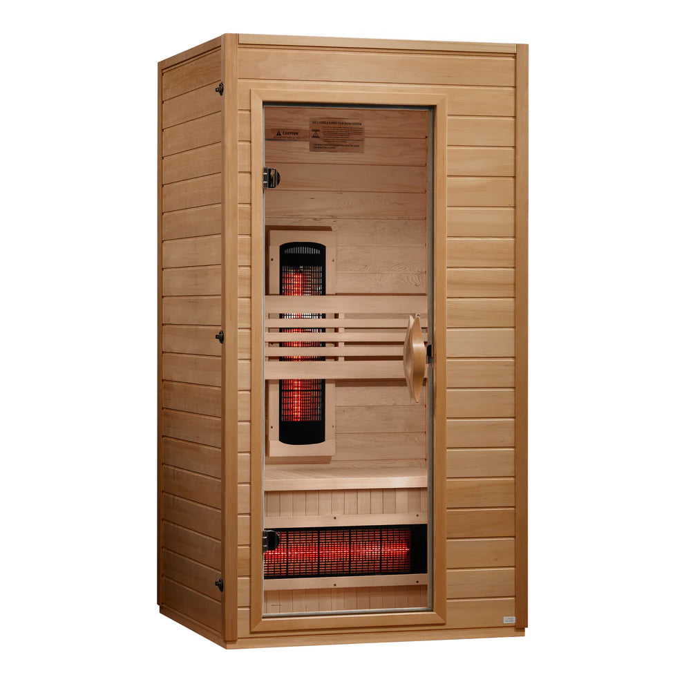 Dynamic Martin 1-2-Person Full Spectrum Near Zero EMF (Under 3MG) FAR Infrared Sauna - Pro Plunge
