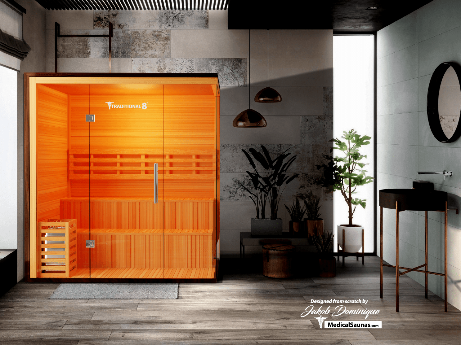 Medical 8 Plus Traditional Sauna - Pro Plunge