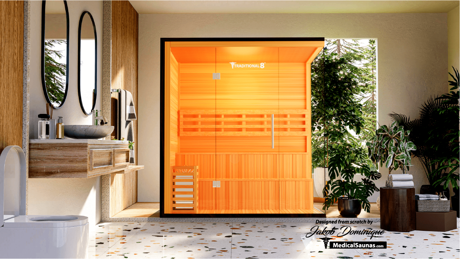 Medical 8 Plus Traditional Sauna - Pro Plunge