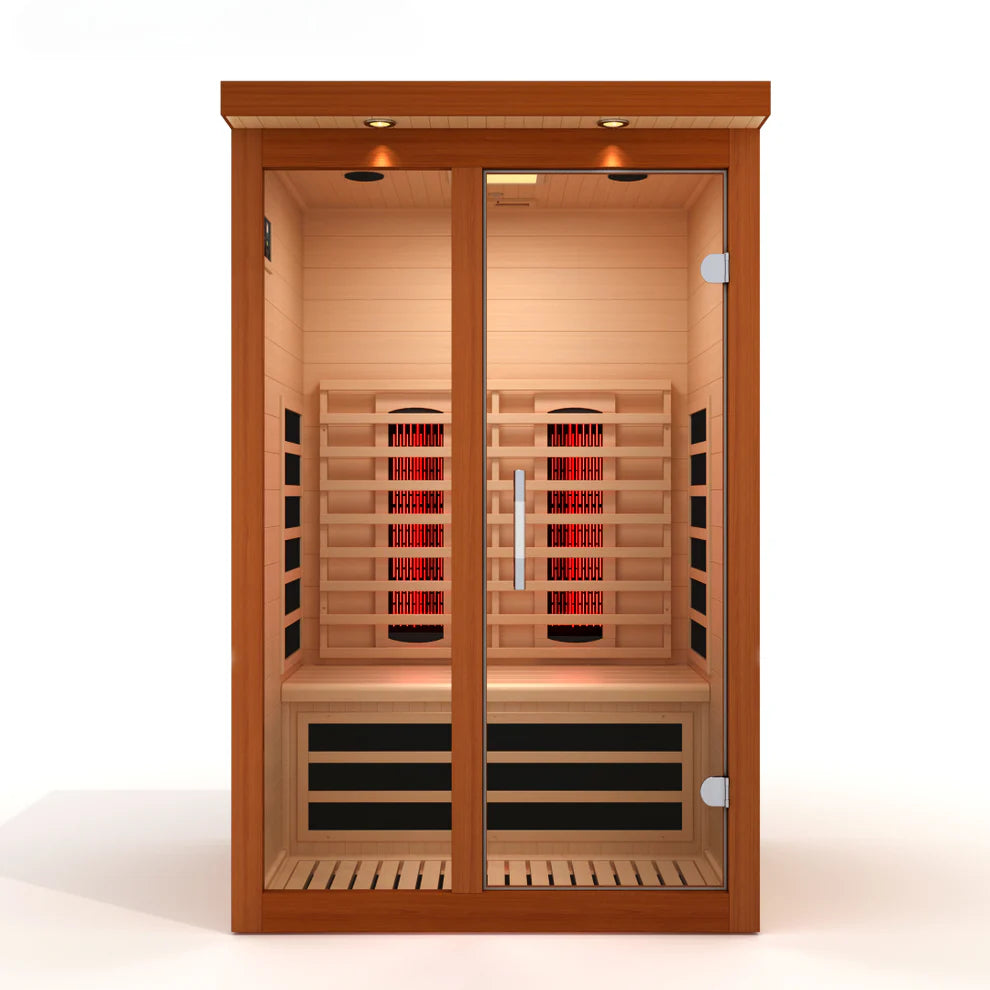 Dynamic Llumeneres 2-Person Full Spectrum Near Zero EMF (Under 3MG) FAR Infrared Sauna - Pro Plunge