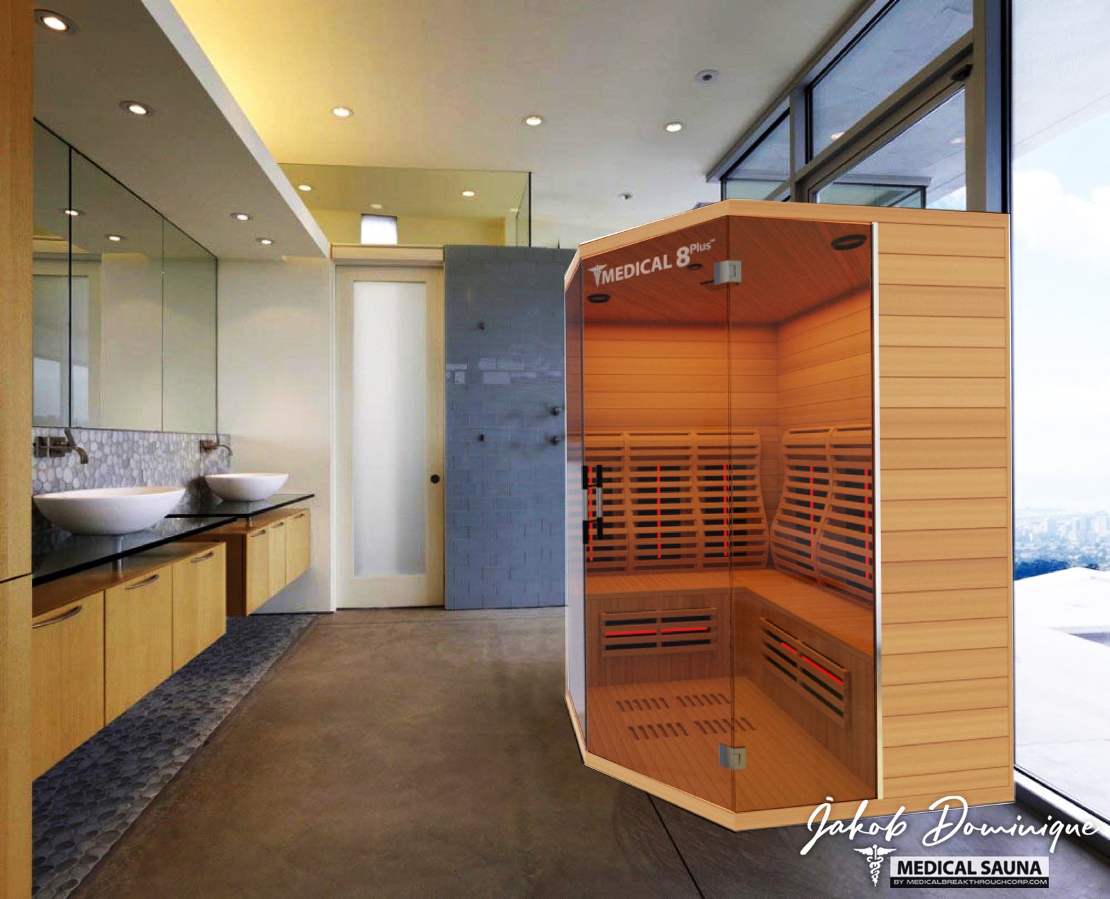 Medical 8 Plus V2 Ultra Full-Spectrum Sauna - Pro Plunge
