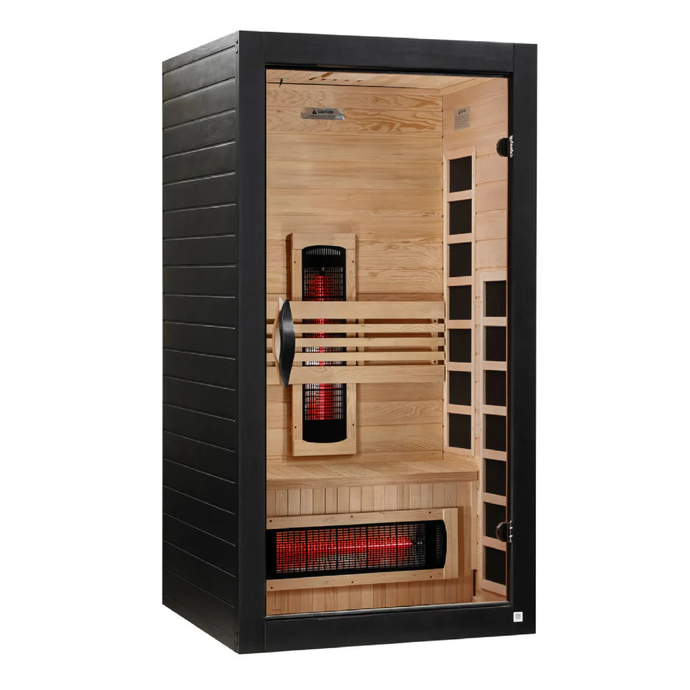 Dynamic Santorini 1-2-Person Full Spectrum Near Zero EMF (Under 3MG) FAR Infrared Sauna - Pro Plunge