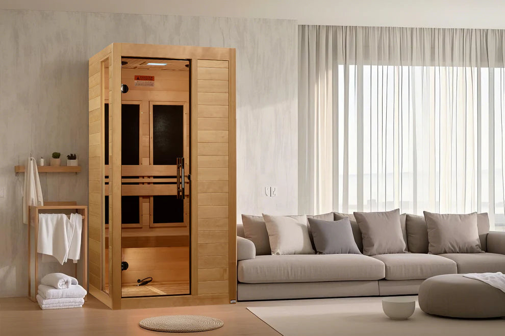 Dynamic Veneto Elite 1-2-person Ultra Low EMF (Between 3-5MG) FAR Infrared Sauna - Pro Plunge