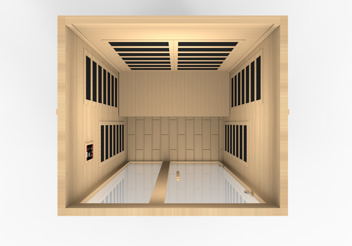 Dynamic Santiago 2-person Low EMF FAR Infrared Sauna - Pro Plunge
