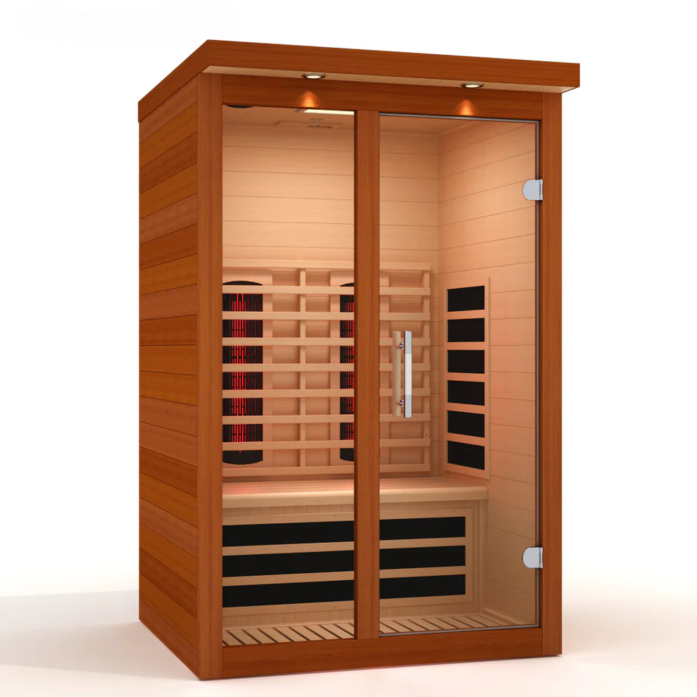 Dynamic Llumeneres 2-Person Full Spectrum Near Zero EMF (Under 3MG) FAR Infrared Sauna - Pro Plunge