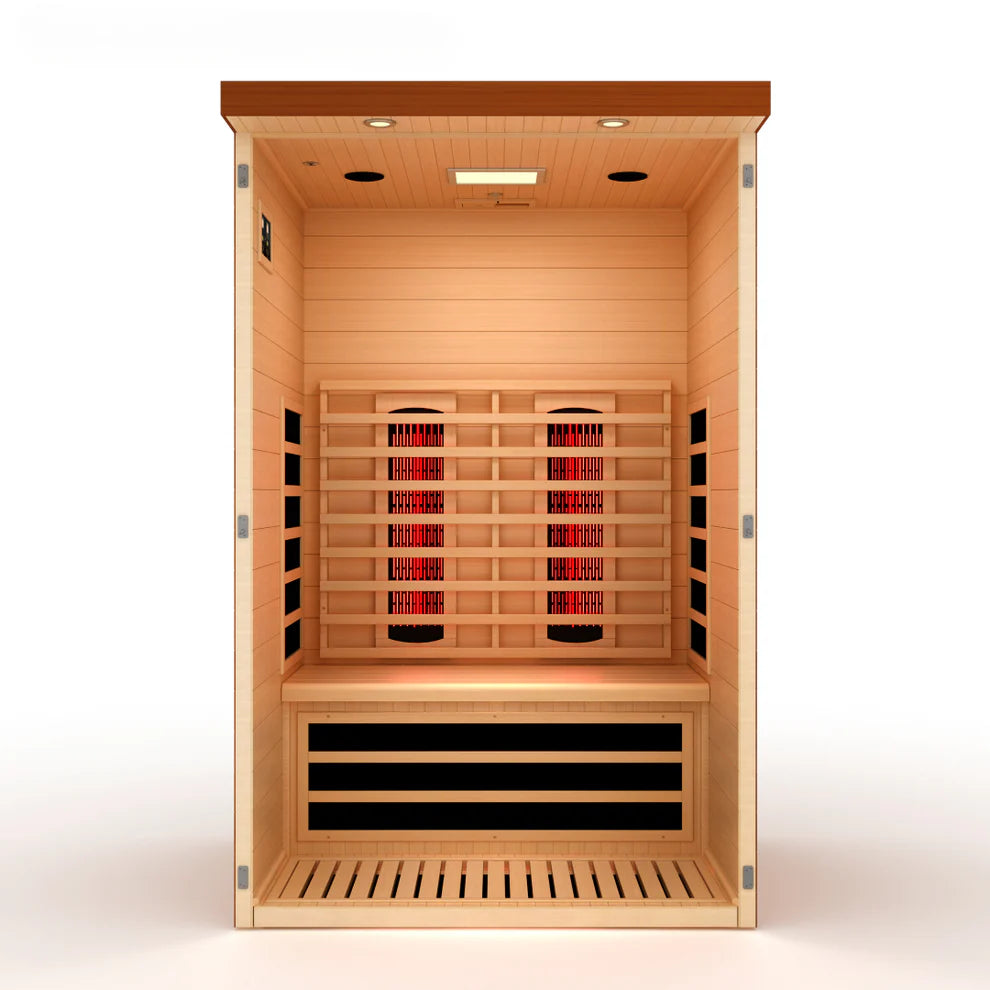 Dynamic Llumeneres 2-Person Full Spectrum Near Zero EMF (Under 3MG) FAR Infrared Sauna - Pro Plunge