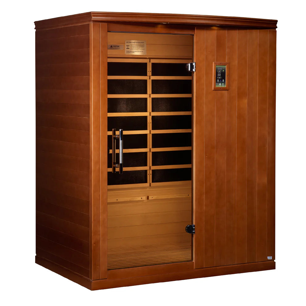 Dynamic Madrid Elite 3-person Ultra Low EMF (Between 3-5MG) FAR Infrared Sauna - Pro Plunge