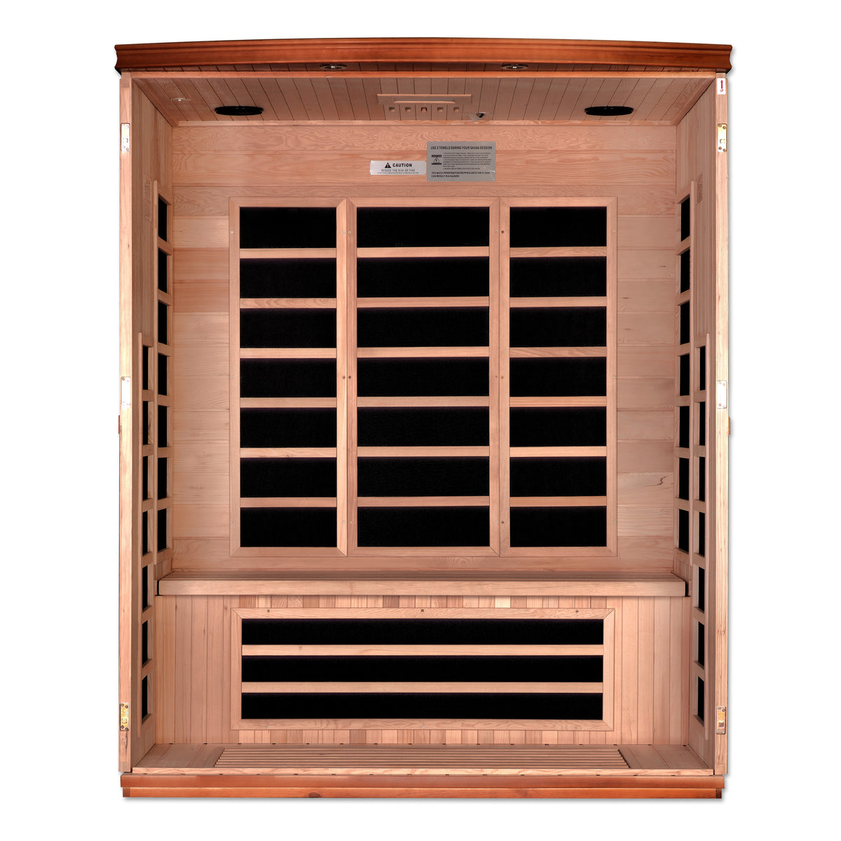 Dynamic Lugano 3-person Ultra Low EMF FAR Infrared Sauna - Pro Plunge