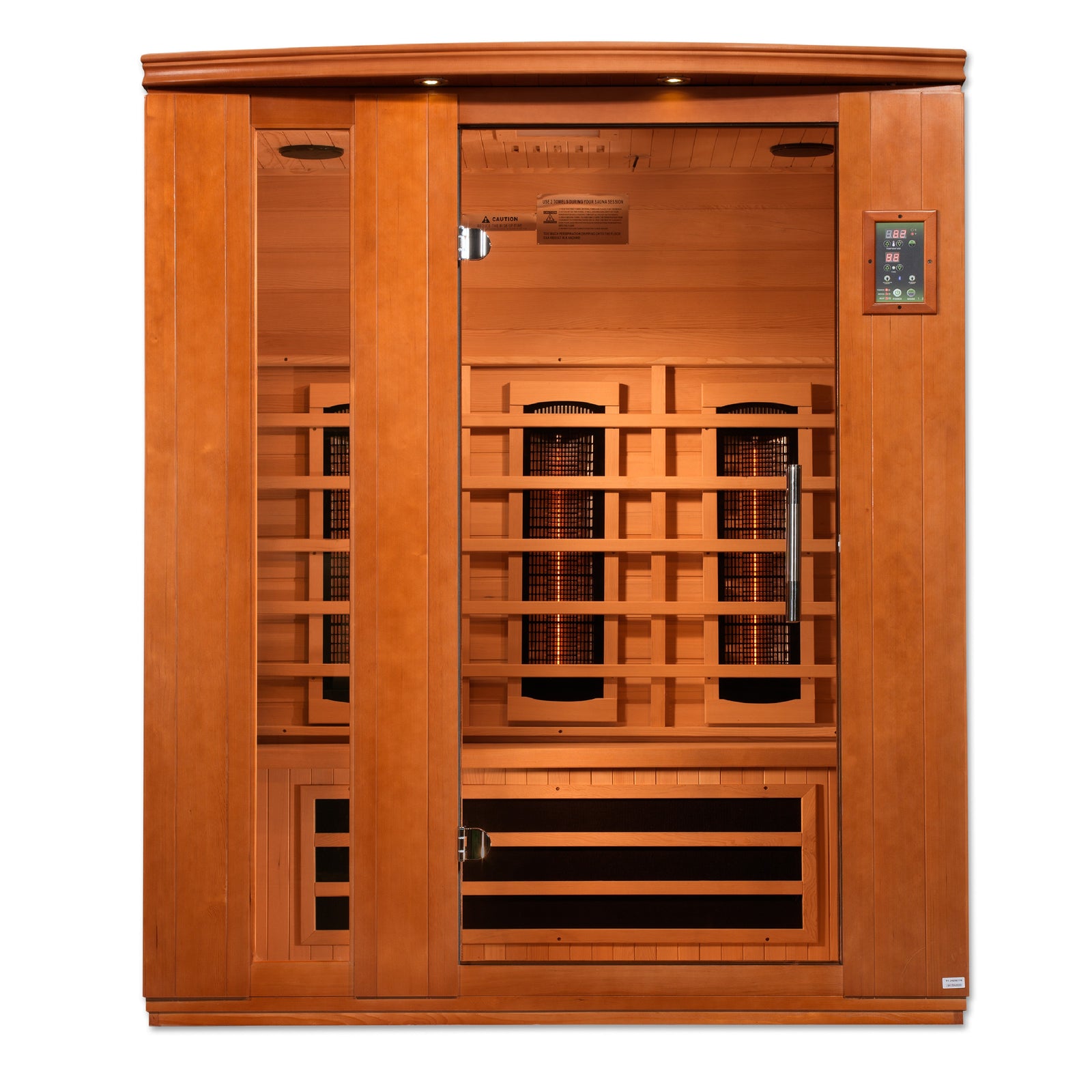 Dynamic Lugano 3-Person Full Spectrum Near Zero EMF FAR Infrared Sauna - Pro Plunge